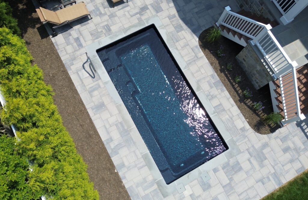 beautiful fiberglass pool